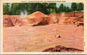 postcard Yellowstone Park - Fountain Paint Pot