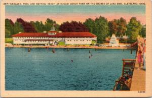 Cascade, Pool and Beathing Beach at Euclid Beach Park Cleveland