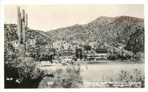 Postcard RPPC 1930s Arizona Hot Springs Castle Hotel occupation AZ24-1565