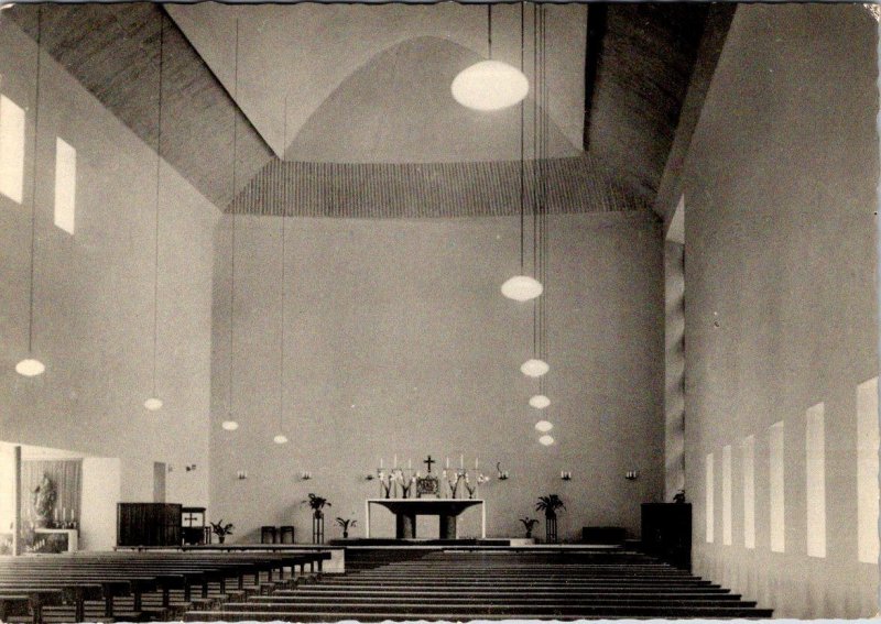 RPPC, Mayen Germany  ST VEIT KIRCHE Catholic Church Interior~Altar 4X6 Postcard