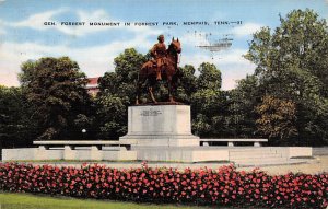 General forest monument in Forest Park Memphis, Tennessee, USA Civil War 1943 