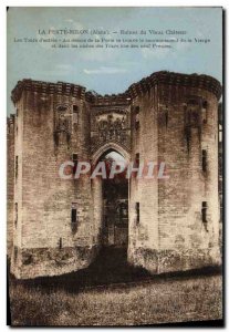 Old Postcard La Ferte Millon old Castle Ruins