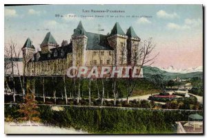 Old Postcard The Basses Pyrenees Chateau Henry IV and the Pic du Midi D'Ossau