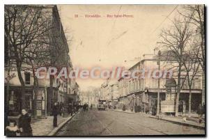 Postcard Old Versailles Rue Saint Pierre