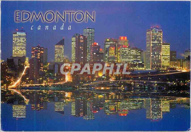 Postcard Modern Edmonton Alberta Canada has the city skyline cosmopolitan loo...