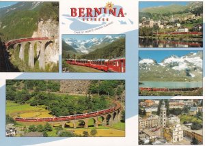 Bernina Express Switzerland Railway 6 Photo Postcard