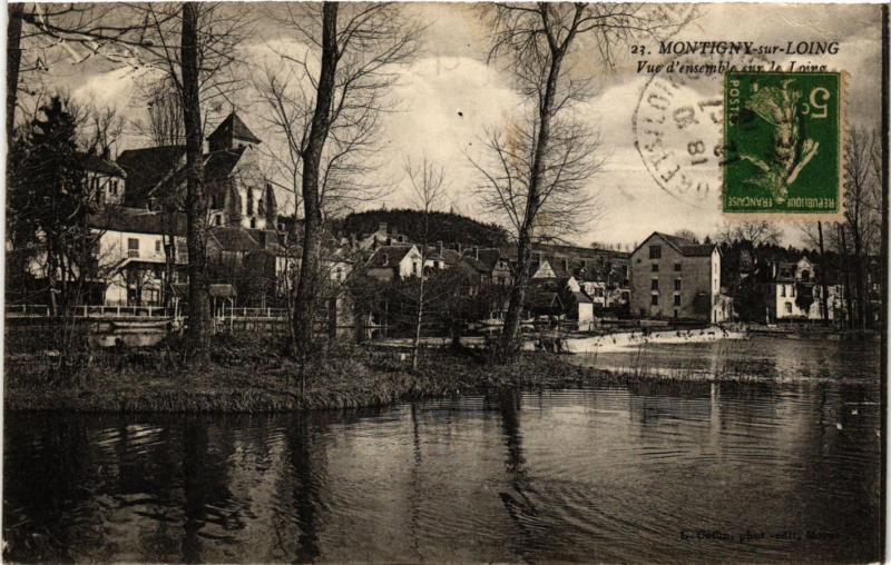 CPA MONTIGNY-sur-LOING - Vue d'ensemble sur le Loing (436349)