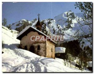 Modern Postcard The Chapel in snow