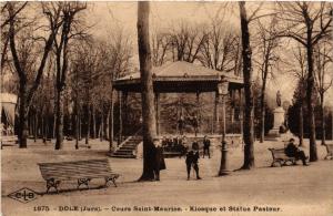 CPA DOLE Cours St-MAURICE - Kiosque et Statue Pasteur (446518)