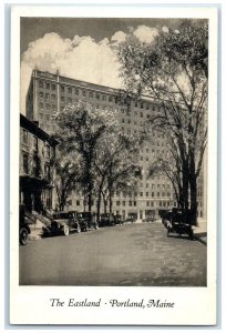 c1940 Eastland Rines Hotels Exterior Building Portland Maine ME Vintage Postcard