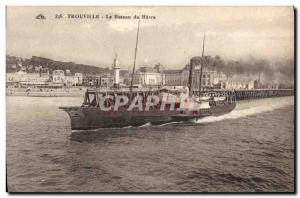 Old Postcard Lighthouse Trouville The boat Le Havre