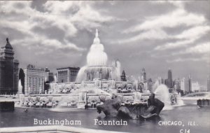 Illinois Chicago Buckingham Fountain 1949 Real Photo