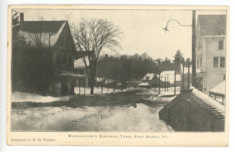 VT - East Burke. Washington's Birthday Thaw circa 1910
