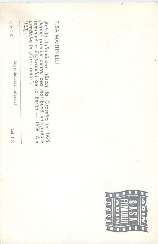 Italian actress Elsa Martinelli