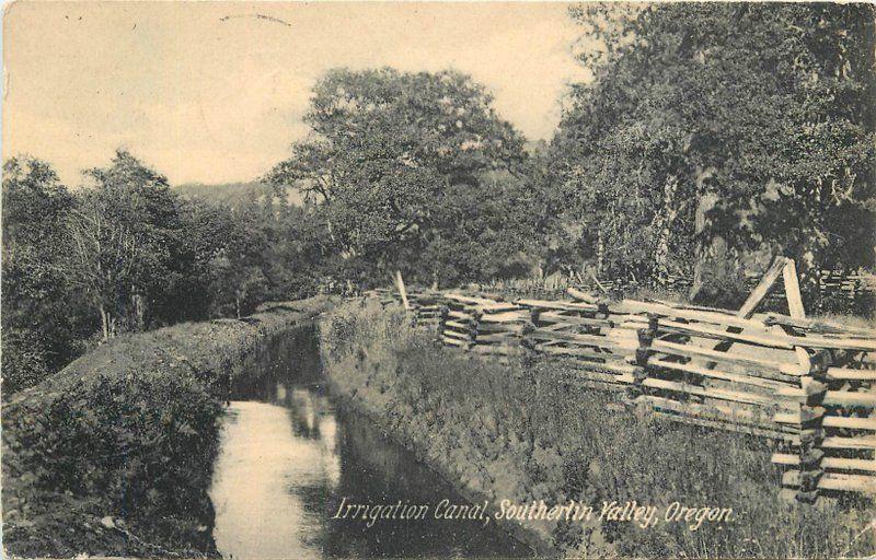 AYPE 1909 Farming Agriculture Irrigation Canal Southern Valley Oregon 12048