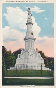 Soldiers' Monument in Natioinal Cemetery - Gettysburg PA, Pennsylvania - WB