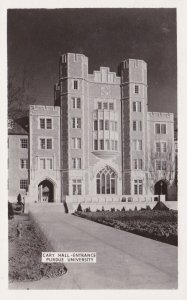 Indiana Lafayette Cary Hall Entrance Purdue University Real Photo