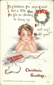 Christmas - Julia Woodworth Cupid Card #950 c1915 Postcard