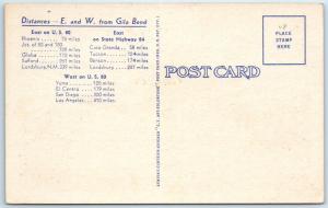 GILA BEND, Arizona  AZ  ~ Roadside Motel GILA AUTO COURT  1940s Linen Postcard