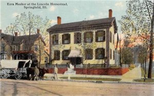 Ezra Meeker Lincoln Homestead Springfield, IL Oregon Trail 1910 Vintage Postcard