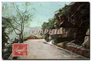Old Postcard Nice L allee waterfall