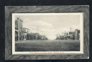HENRY SOUTH DAKOTA DOWNTOWN MAIN STREET SCENE DIRT VINTAGE POSTCARD 1910