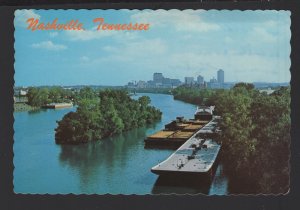 Tennessee NASHVILLE Barges on the Cumberland River pm1981 ~ Cont'l