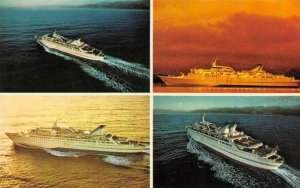 Advertising  NORWEGIAN CARIBBEAN LINES Cruise Ship Views VINTAGE Chrome Postcard