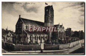 Old Postcard Lion sur Mer L & # 39eglise