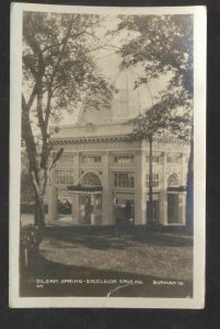 RPPC EXCELSIOR SPRINGS MISSOURI SILOAM SPRING MO. REAL PHOTO POSTCARD