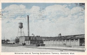 J14/ Rockford Michigan Postcard c1928 Wolverine Shoe Tanning Tannery 164