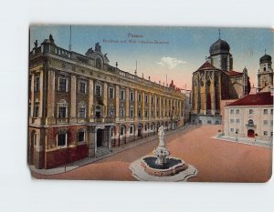 Postcard Residenz mit Wittelsbacher Brunnen Passau Germany