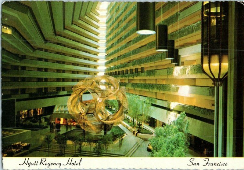 Hyatt Regency San Francisco California Postcard 1973 HS Crocker Co