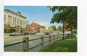 Lee MA Street View Old Cars VW Bug Vintage Store Fronts Postcard