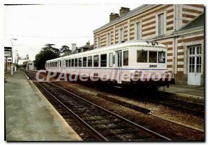 Postcard Modern Semi Bressuire Railcar caravel Country station in Loire July ...