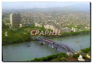 Postcard Modern Kwangchow China Bird & # 39s eye view