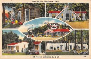 Helenwood Tennessee Glass House Esso Gas Multiview Antique Postcard K88276