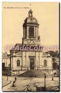 Old Postcard Bolbec S Inf Church