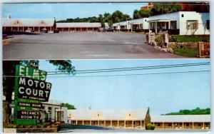 WINCHESTER, Virginia  VA    Roadside   ELMS MOTOR COURT   ca 1950s Cars Postcard