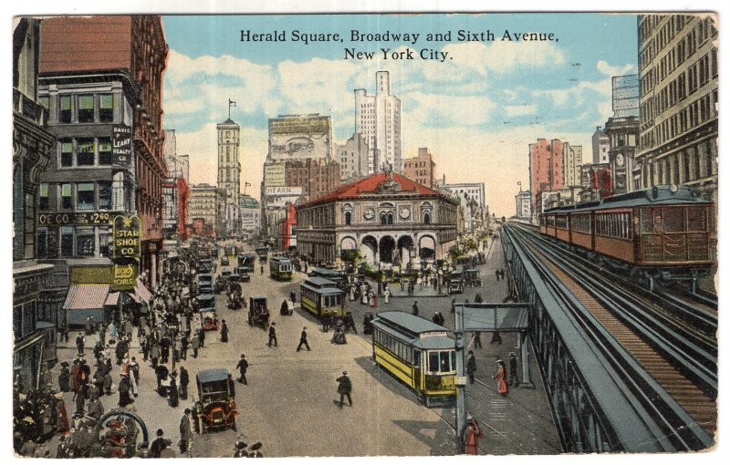 Herald Square, Broadway and Sixth Avenue, New York City