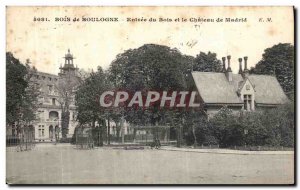 Old Postcard Bois de Boulogne Entree du Bois and Chateau de Madrid