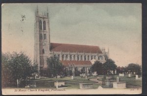 Hampshire Postcard - St Mary's Church, Kingston, Portsmouth   RS10352