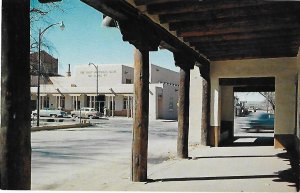 First National Bank of Santa Fe Seen from Governor's Palace Santa Fe New Mexico