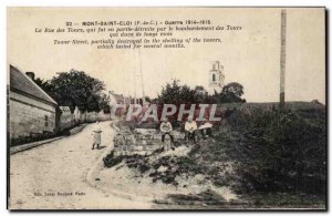 Mont Saint Eloi - Tours of the Street - The War 1914 partly destroyed by the ...