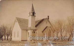 Real Photo - Christian Church Bondurant, IA, USA Postal Used Unknown light pa...