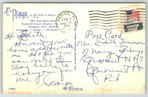 1973  La Playa  Motor Inn   Naples  Florida    Postcard