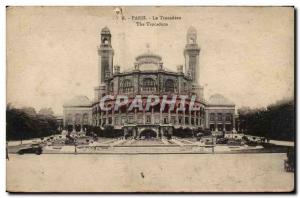 Paris Trocadero Old Postcard