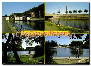 Old Postcard Saint Quentin Aisne Fisherman's Corner