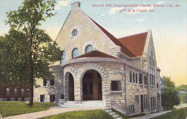 Beacon Hill Congregational Church - Kansas City MO, Missouri - pm 1909 - DB