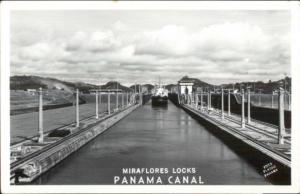 Panama Canal Miraflores Locks Foto Flateau Real Photo Postcard